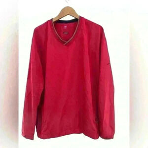 NIKE Golf Men’s Clima Fit Pullover Windbreaker Jacket Red Size XL